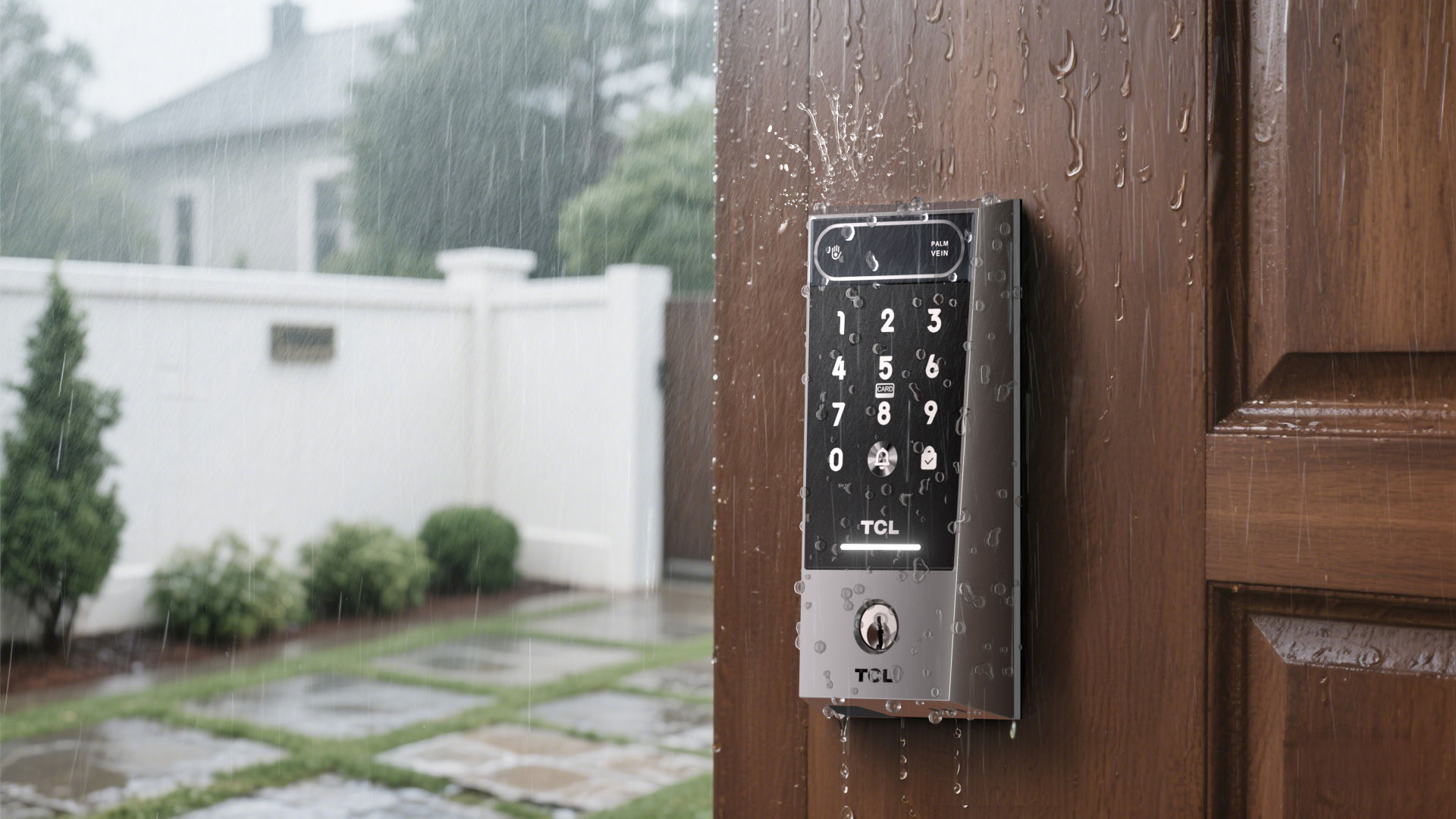 TCL D2 Pro Smart Lock With its IP55 waterproof rating
