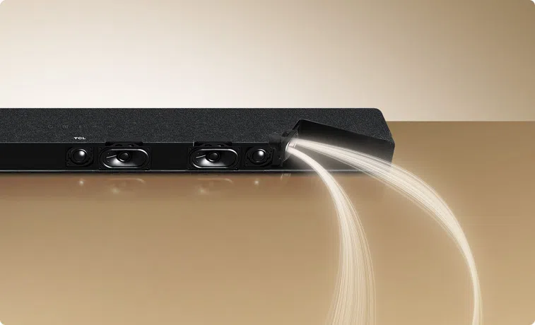 TCL Q65H 5.1ch High-end Home Theater Soundbar 2nd Generation Widen the horizontal and vertical soundstage