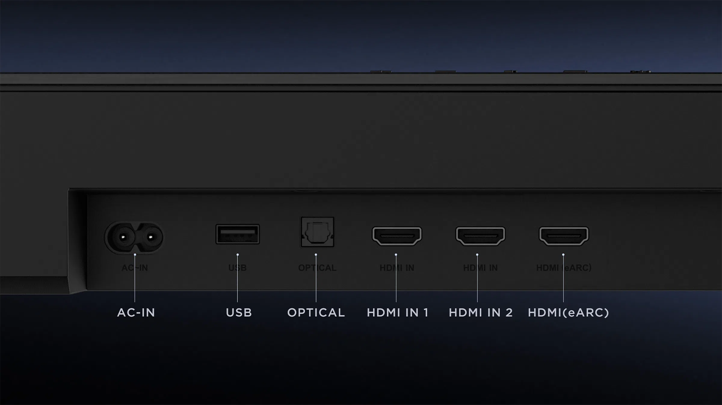 Vision Plus VP2111SB 2.1 CH 240 WATTS SoundbarVision Plus VP2111SB 2.1 Q85H Soundbar with HDMI eARC and HDMI IN interface
