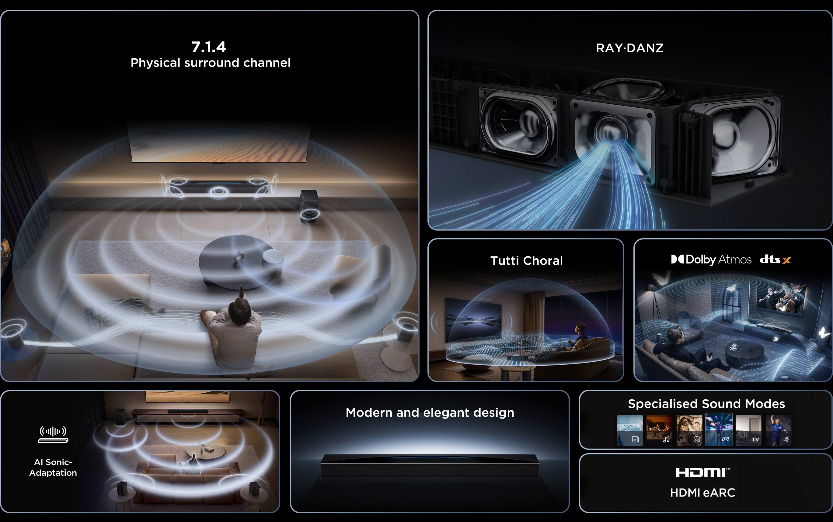 TCL Q85H Soundbar Overview