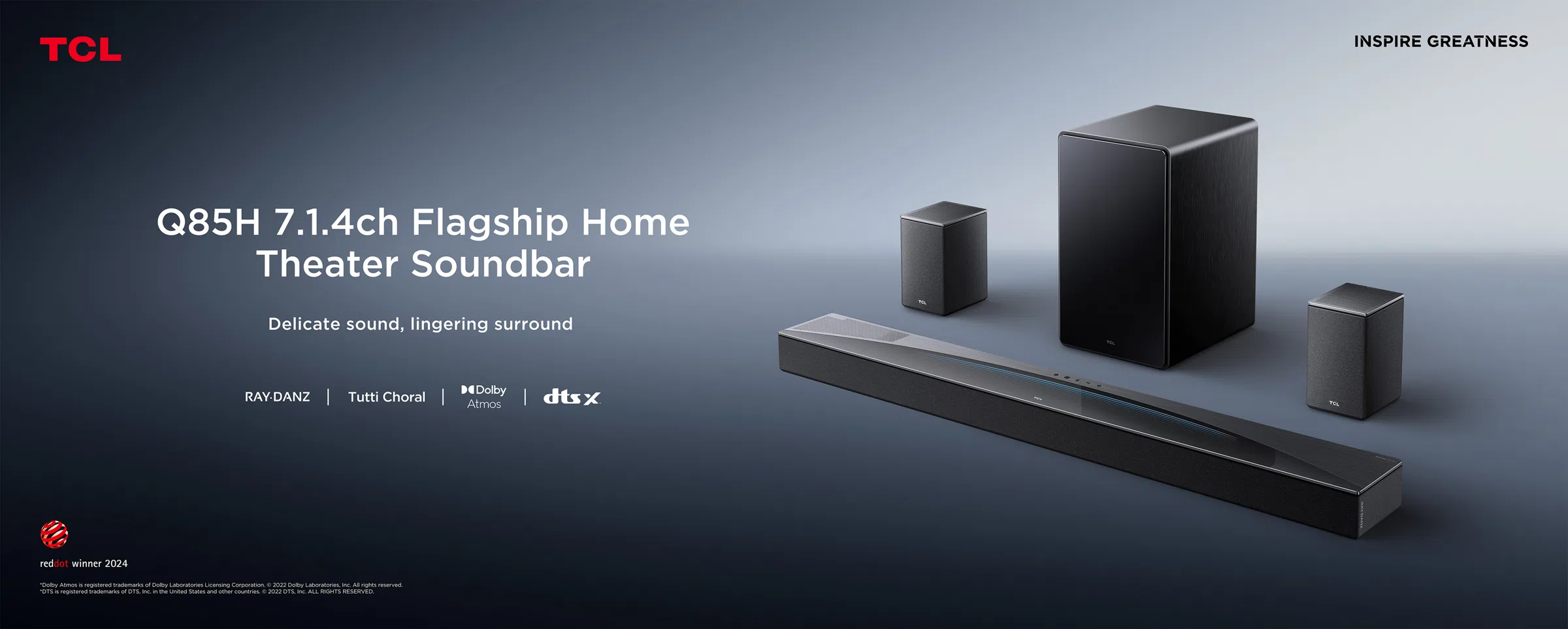TCL Q85H Soundbar Banner