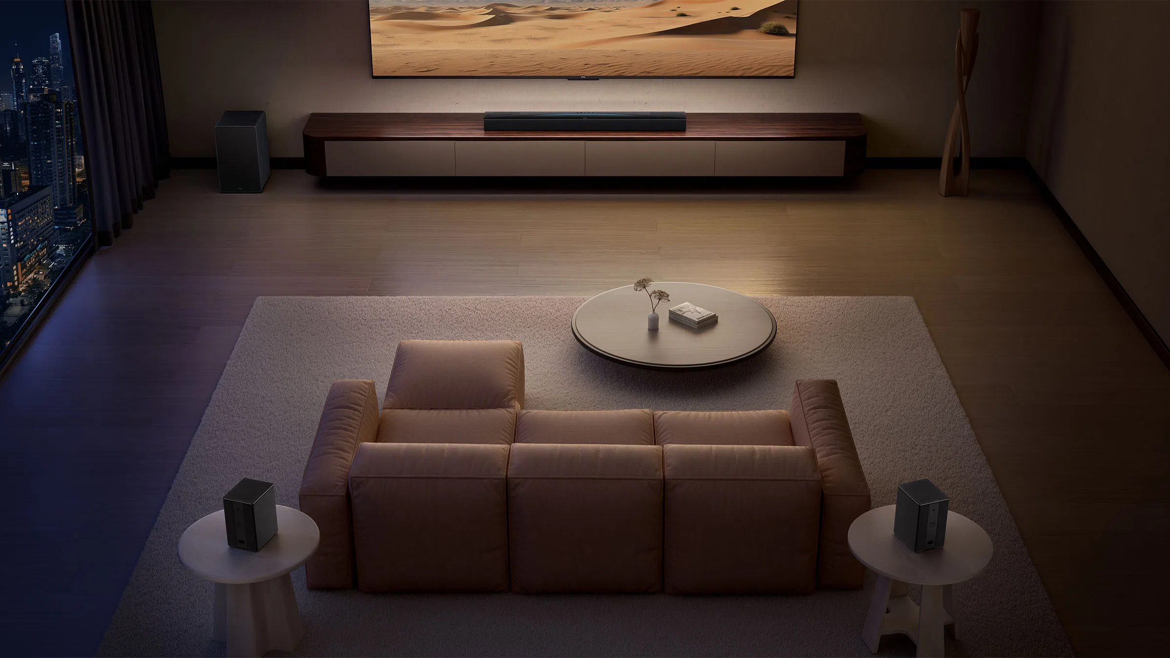 TCL Q85H Soundbar Scene diagram