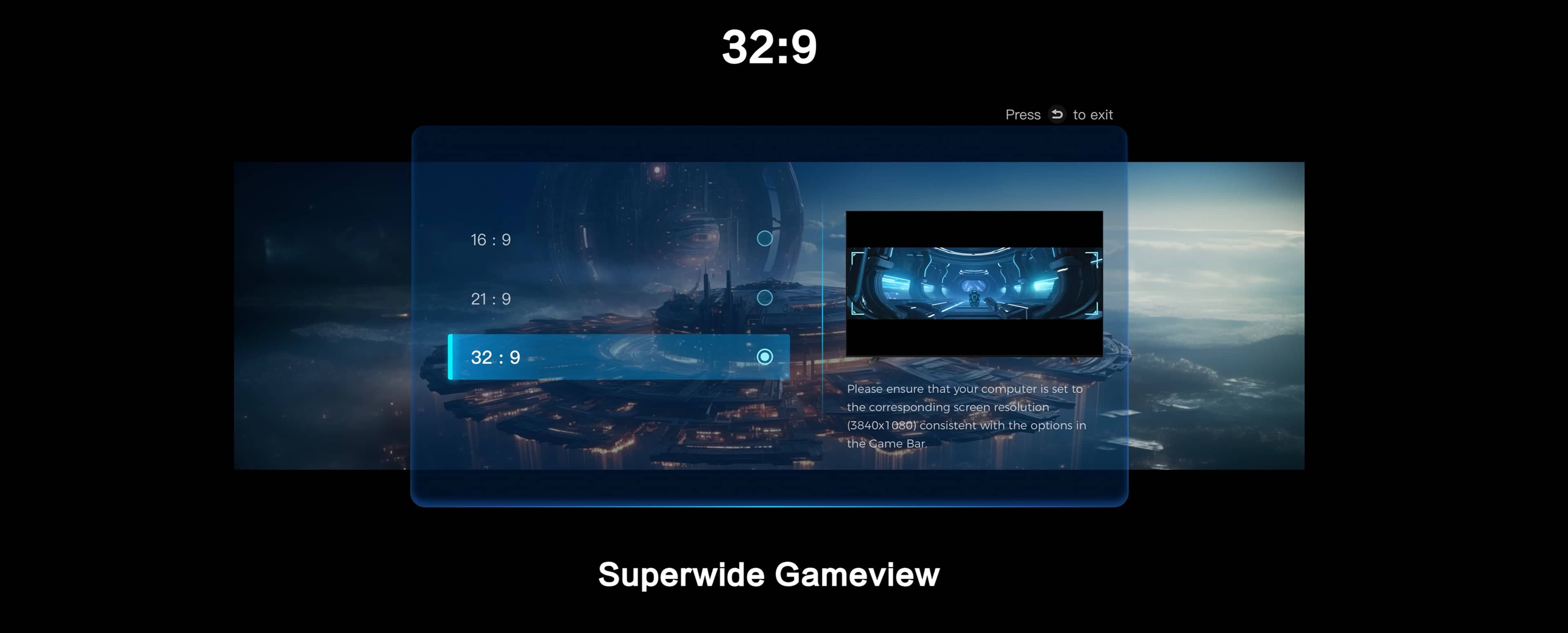 Superwide Gameview 