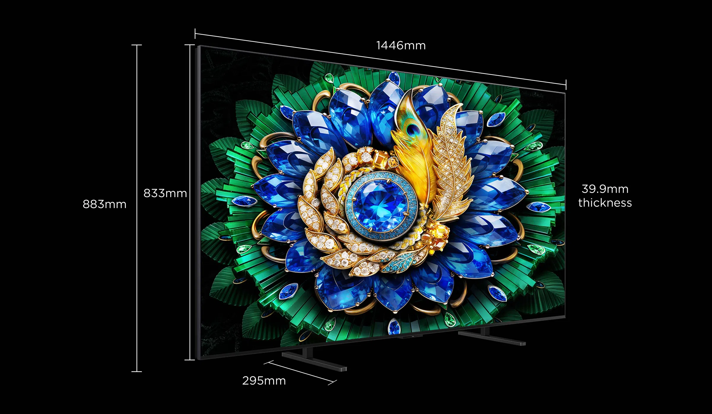 Телевизор TCLA400M QD-Mini LED с диагональю экрана от 55 до 98 дюймов.