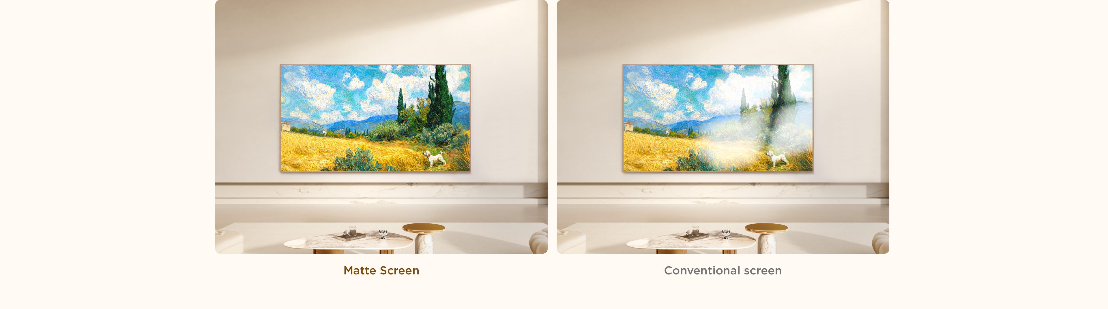  A400 Pro's QLED with matte HVA panel Screen Vs Conventional 