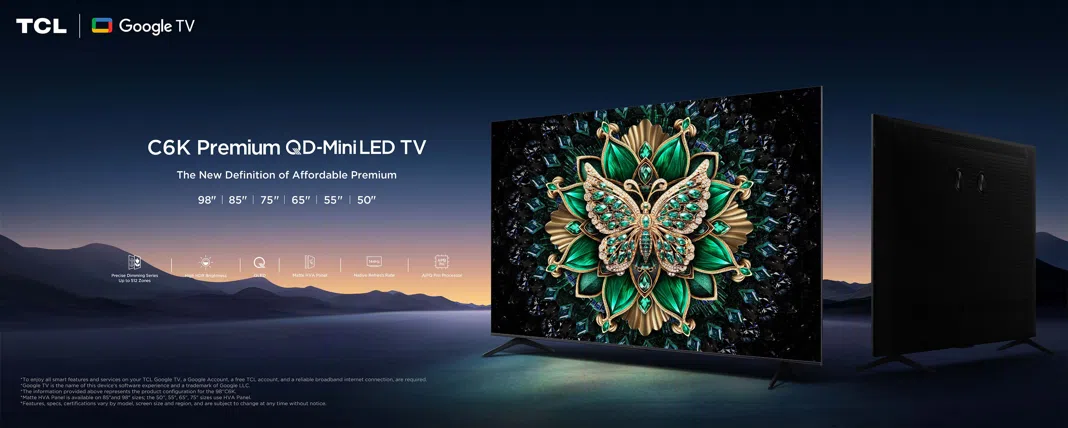 TCL 65 Inch QD-Mini LED Google TV 65C6K price in Kenya | TCL Shop Kenya