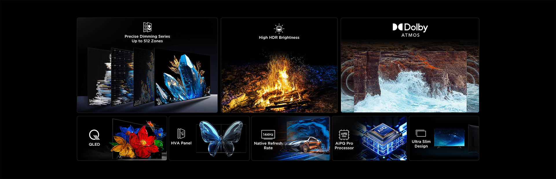 טלוויזיה חכמה C6K Premium QD-MiniLED TV&nbsp;מבית TCL