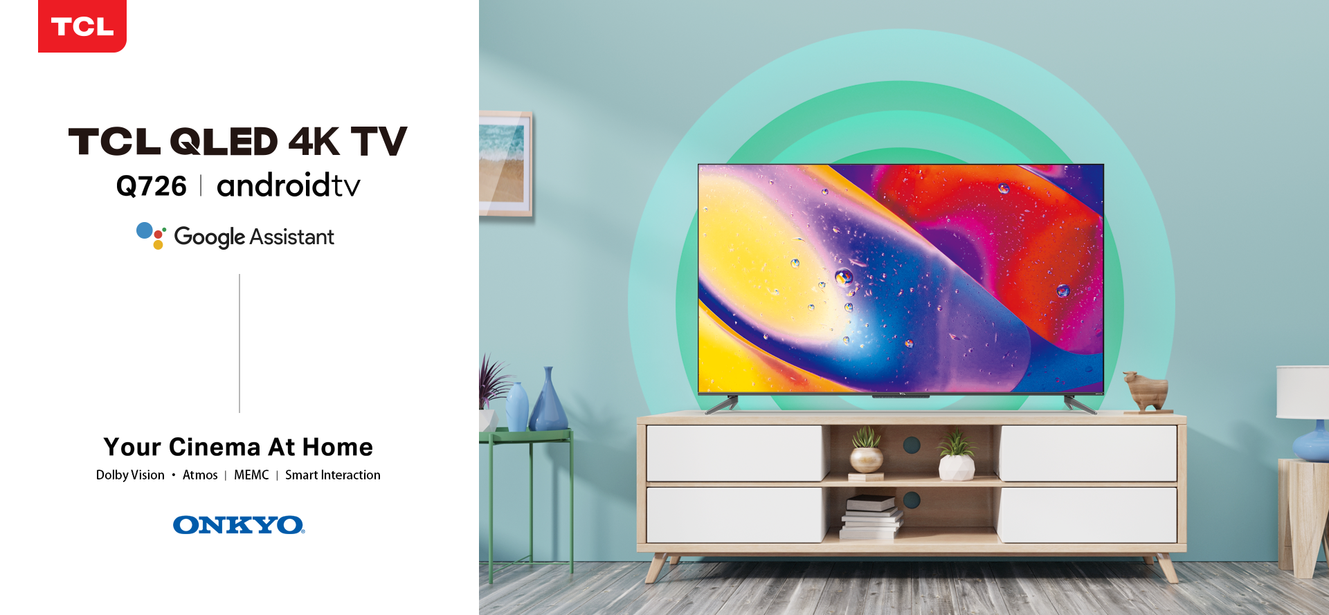 TCL Q726QLED 4K TV Google Duo MEMC ONKYOTCL ประเทศไทย