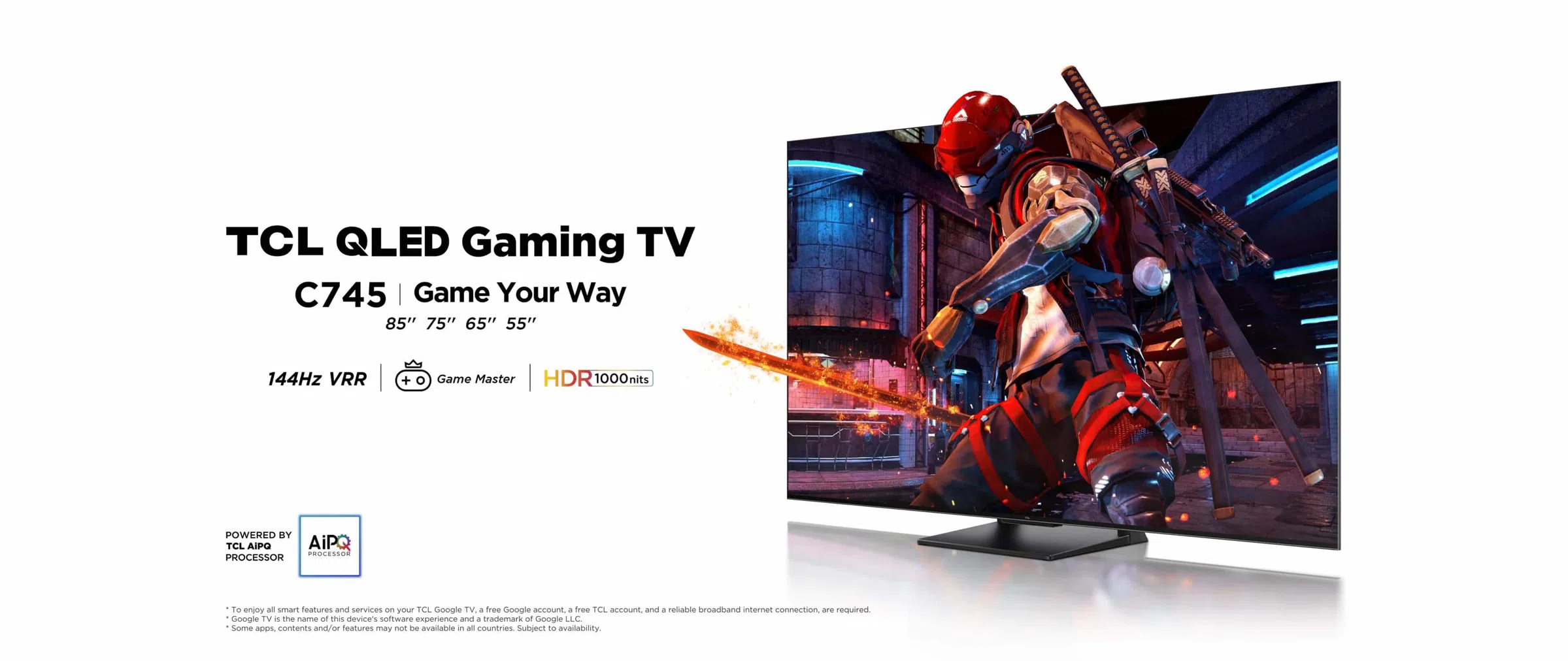 TCL 55C745 55 Inch QLED Gaming TV