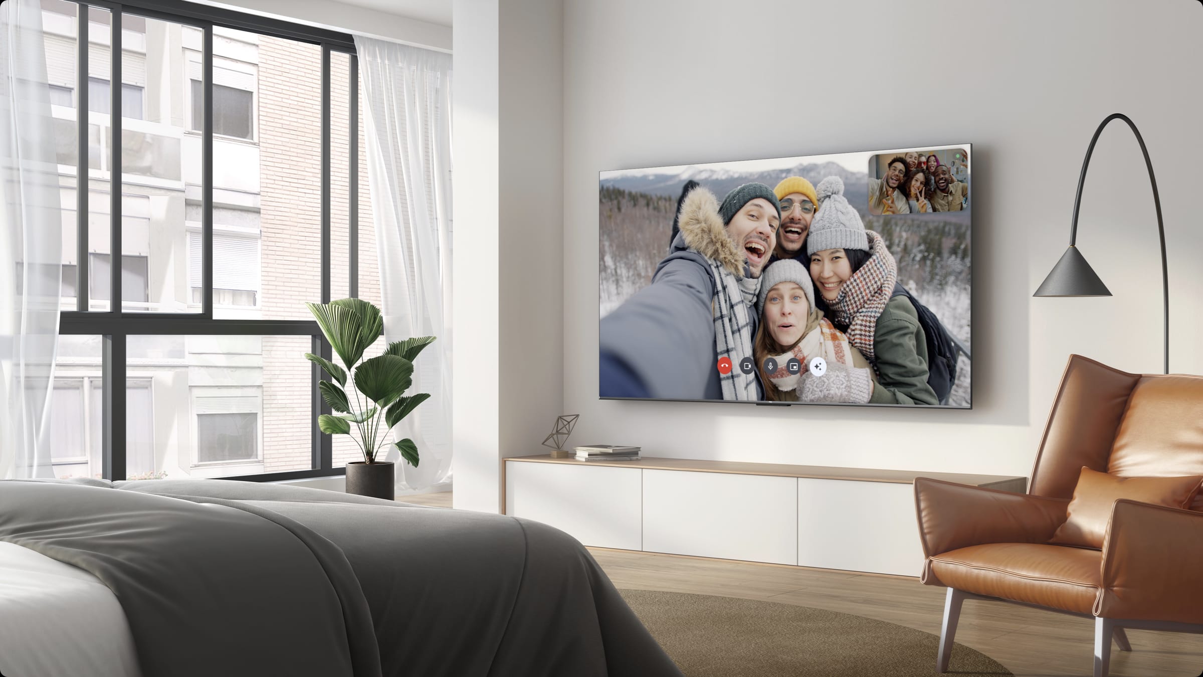 TCL C755 QD-Mini LED 4K TV Google Meet