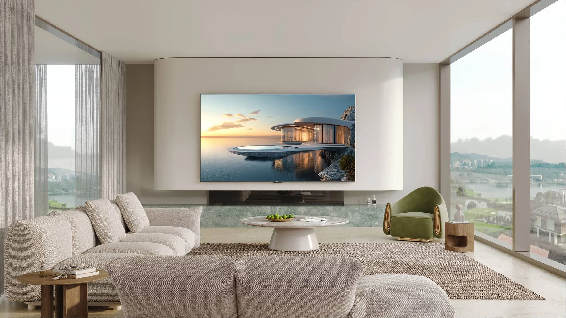 TCLTV C7K Premium QD-MiniLED TV Display; TCL 65C7K 65 Inch QD-Mini LED 144Hz Google smart TV available in kenya t the best price.