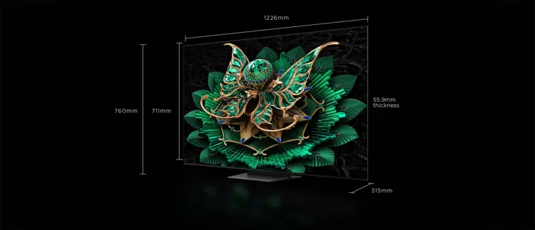 TCL TV C7K Premium QD-MiniLED TV Screen Size