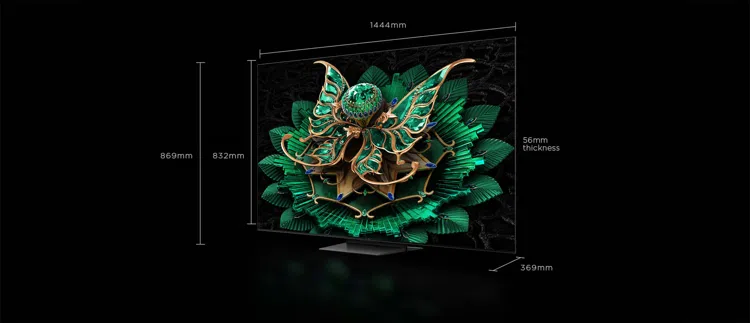TCL TV C7K Premium QD-MiniLED TV Screen Size