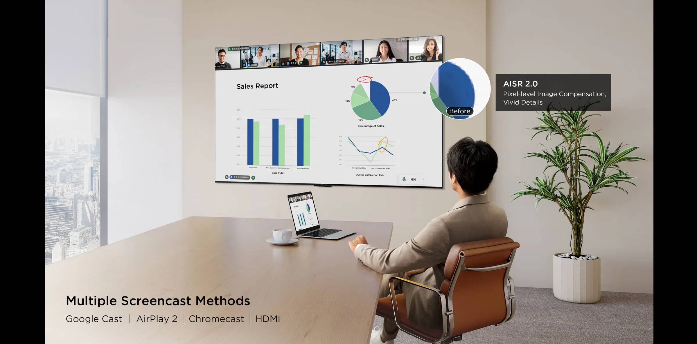 TCL 65 inch C7L SQD-Mini LED TV (2026 model) TCL QLED utilizes Colorful Quantum Crystals