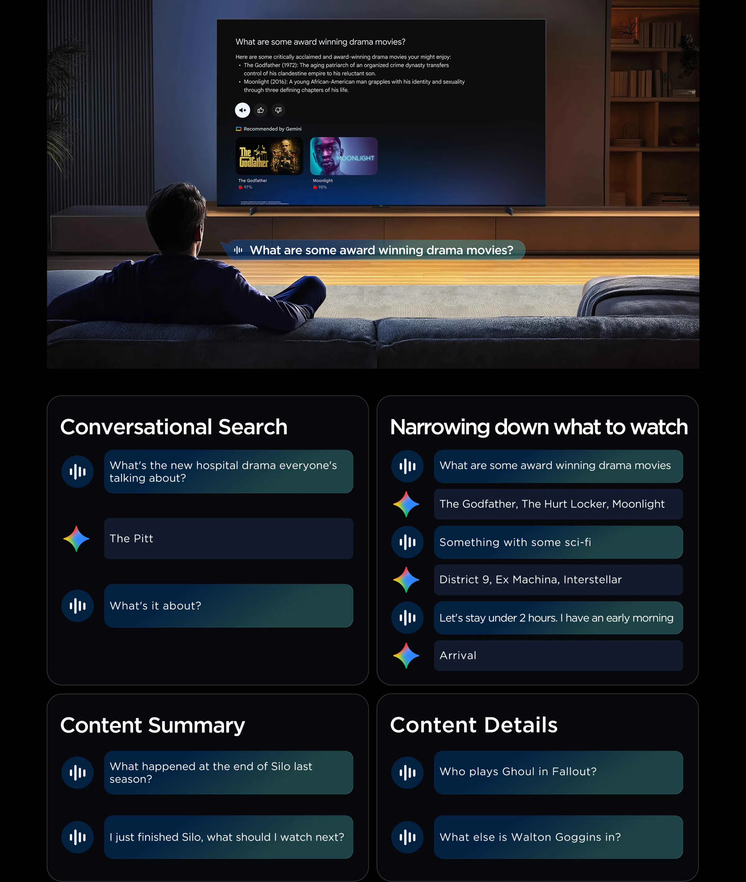 TCL A400M can Chat with Gemini