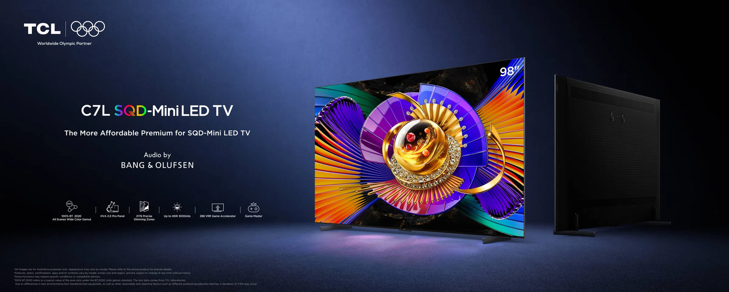 TCL C7L SQD-Mini LED TV – 55" to 98" Affordable Premium TV