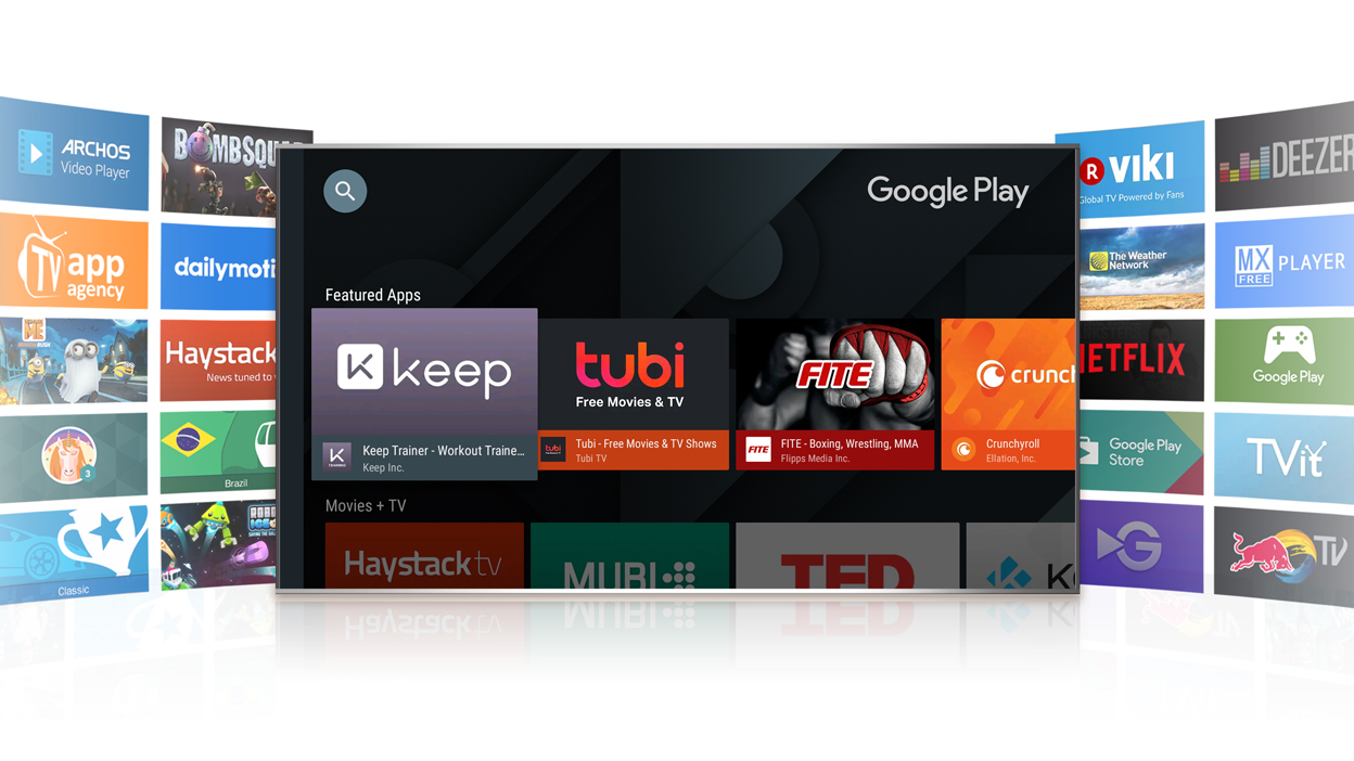 Google Apps Store Available on TCL Android TV