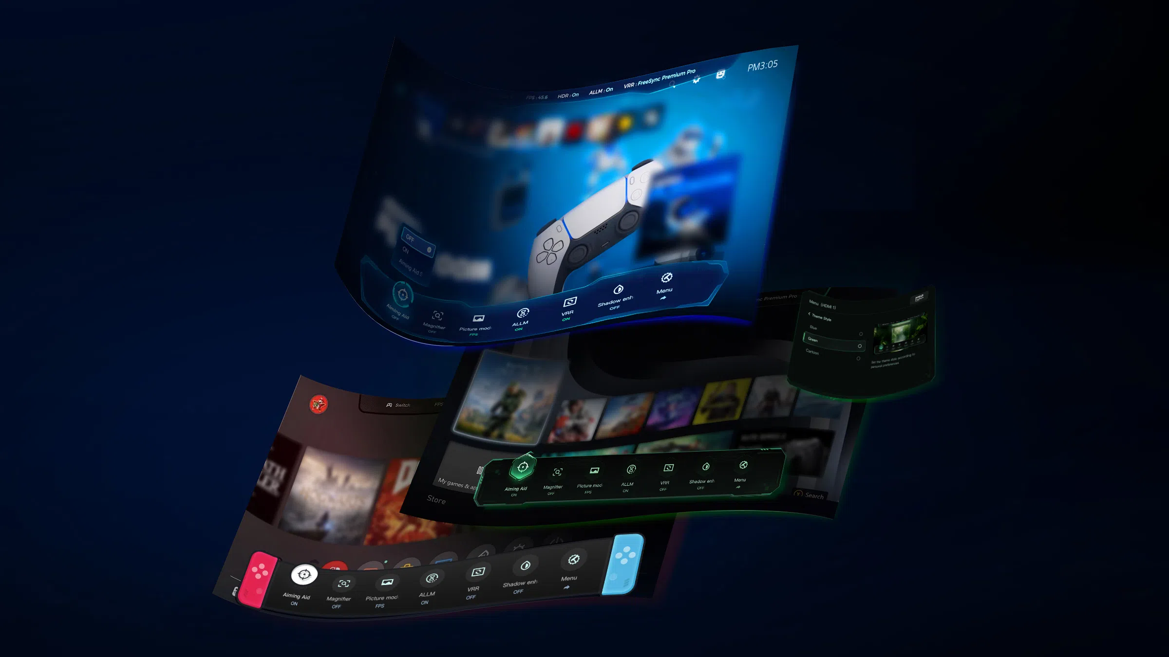 C8K TV Gamebarטלוויזיה חכמה C8K Premium QD-MiniLED מבית TCL