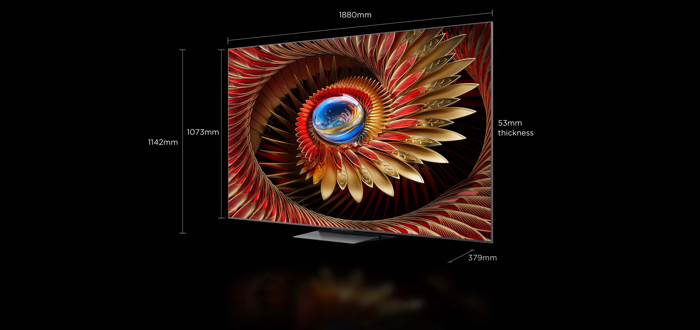 C8K 85 Inch TVטלוויזיה חכמה C8K Premium QD-MiniLED מבית TCL