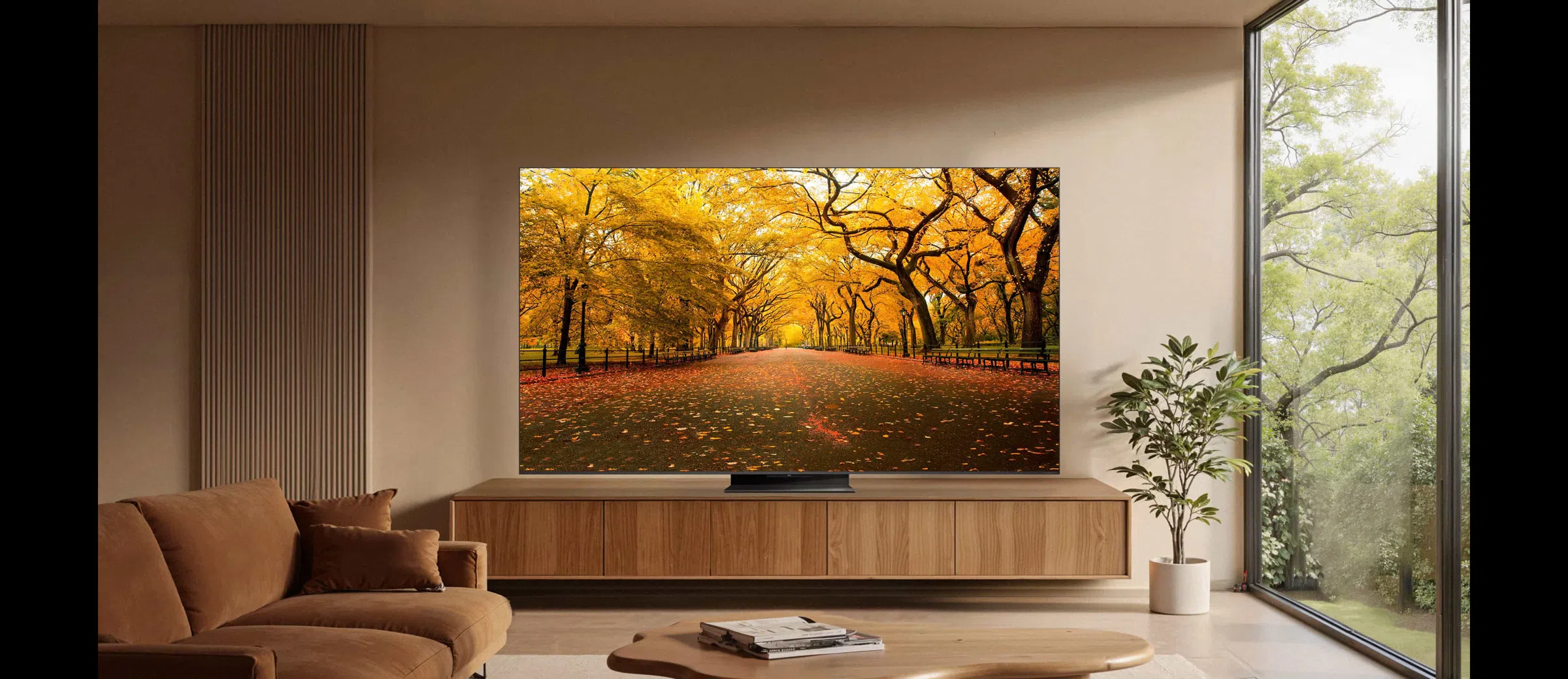 TCL C8L SQD-Mini LED TV Seamlessly blending into your space
