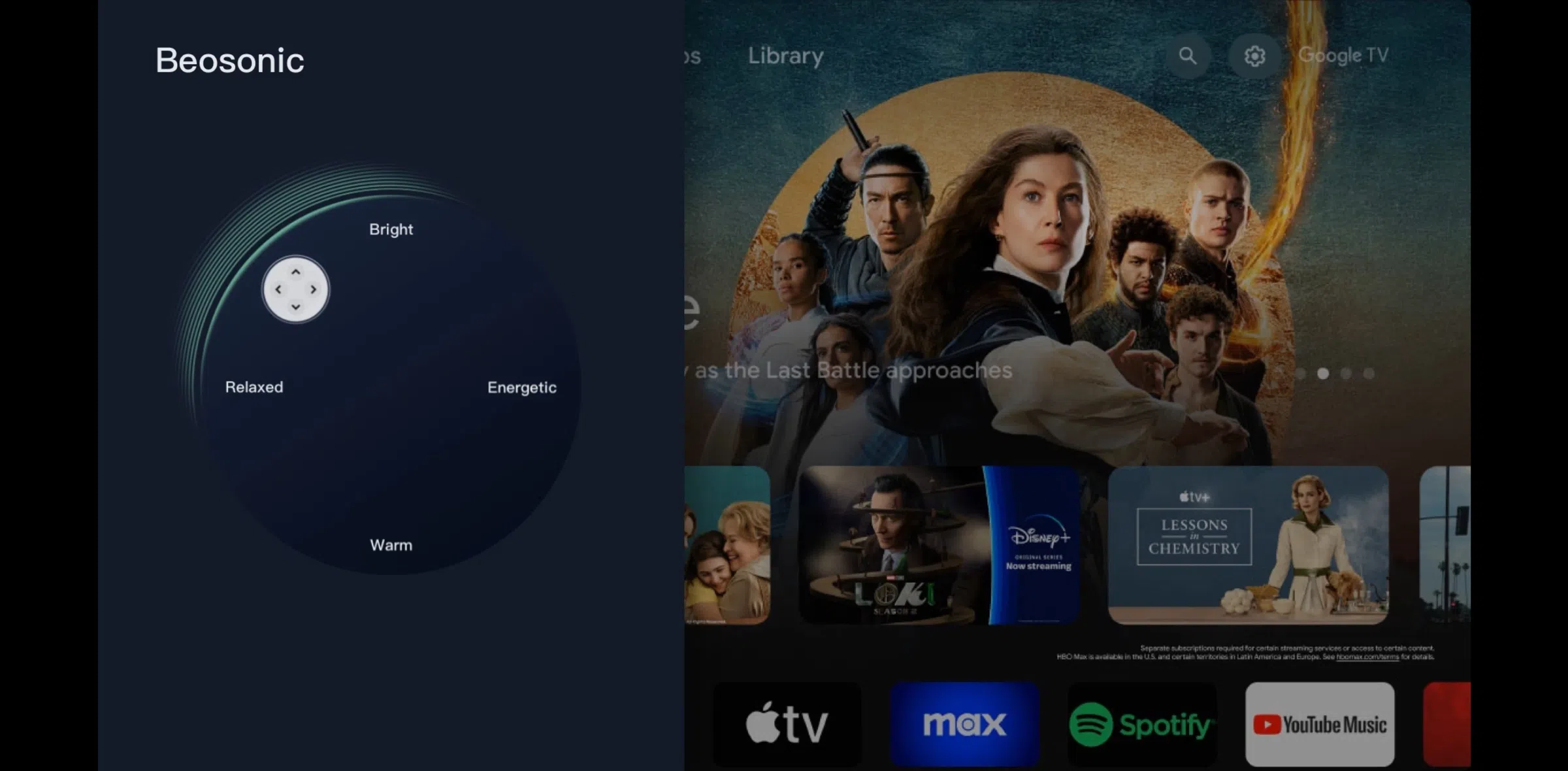 65C8L 4K 65" SQD-Mini LED Google TV Beosonic - Always have the perfect soundscape