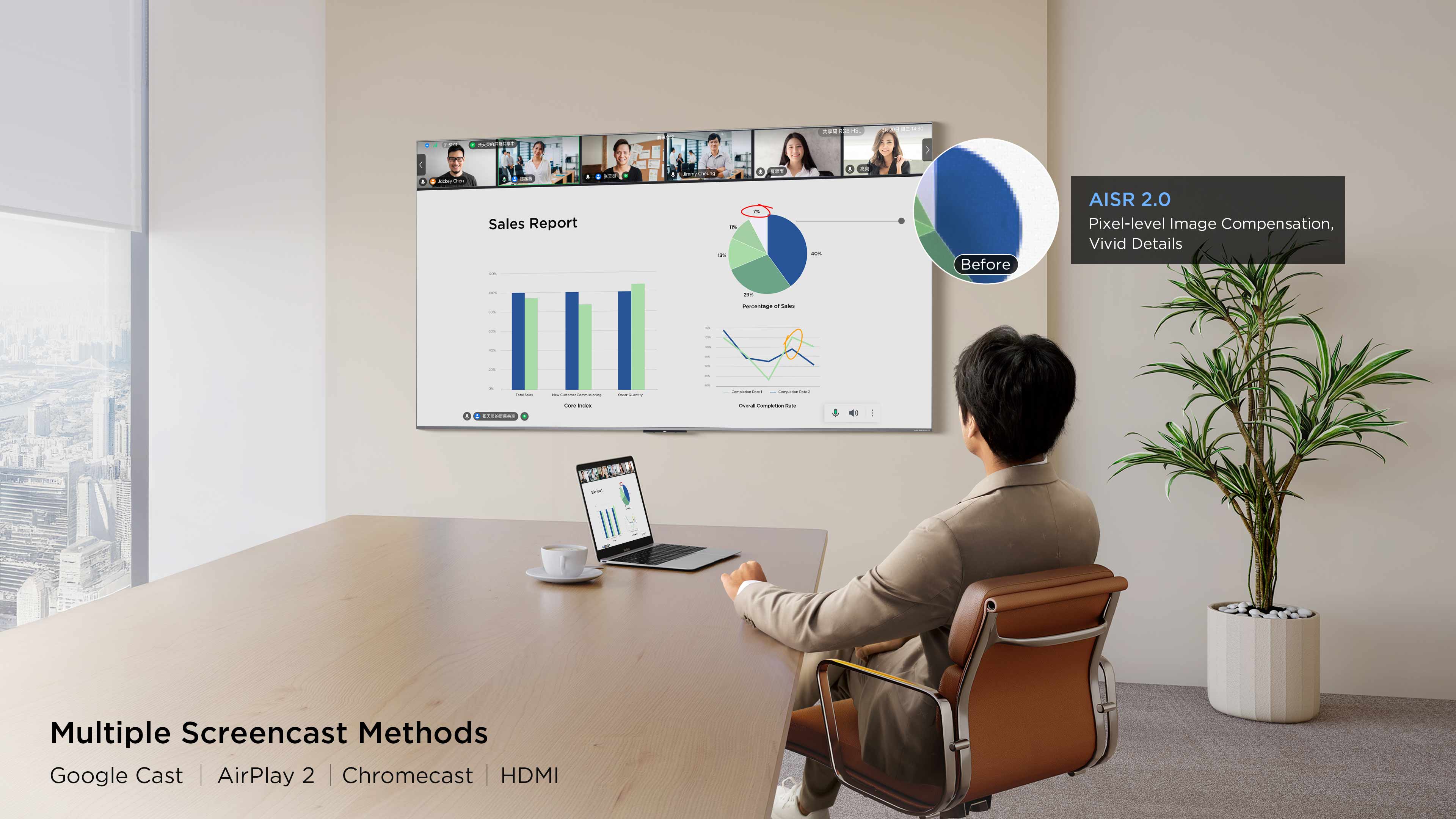 Actional scenes and smooth details