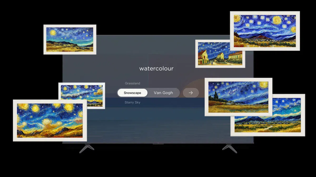 more than 100,000 pre-generated AI artworks