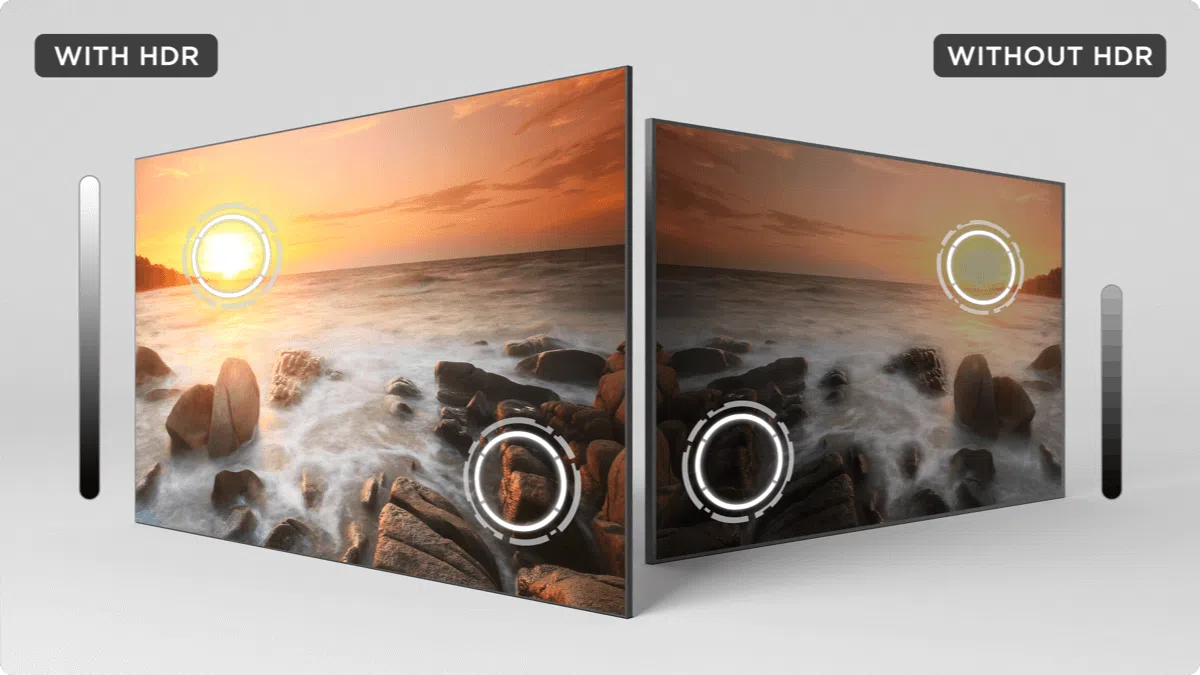 4K UHD + HDR10 против без HDR10