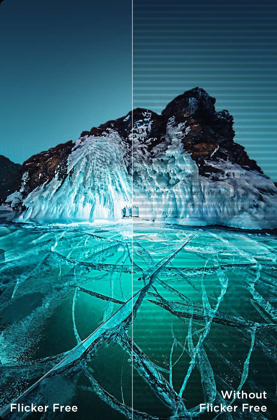 iFFALCON F75 4K TV overclocking flicker-free