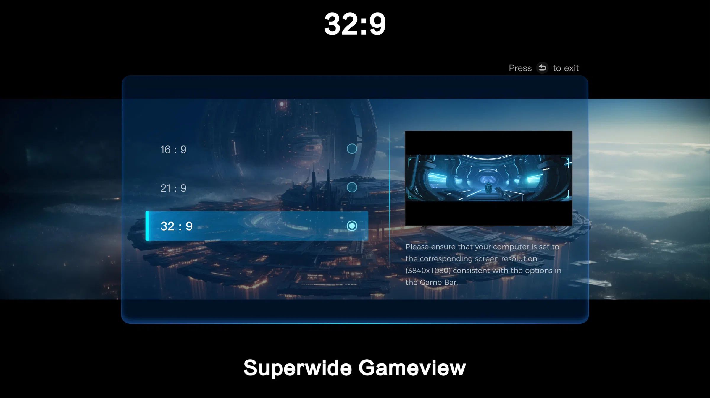 Superwide Gameview