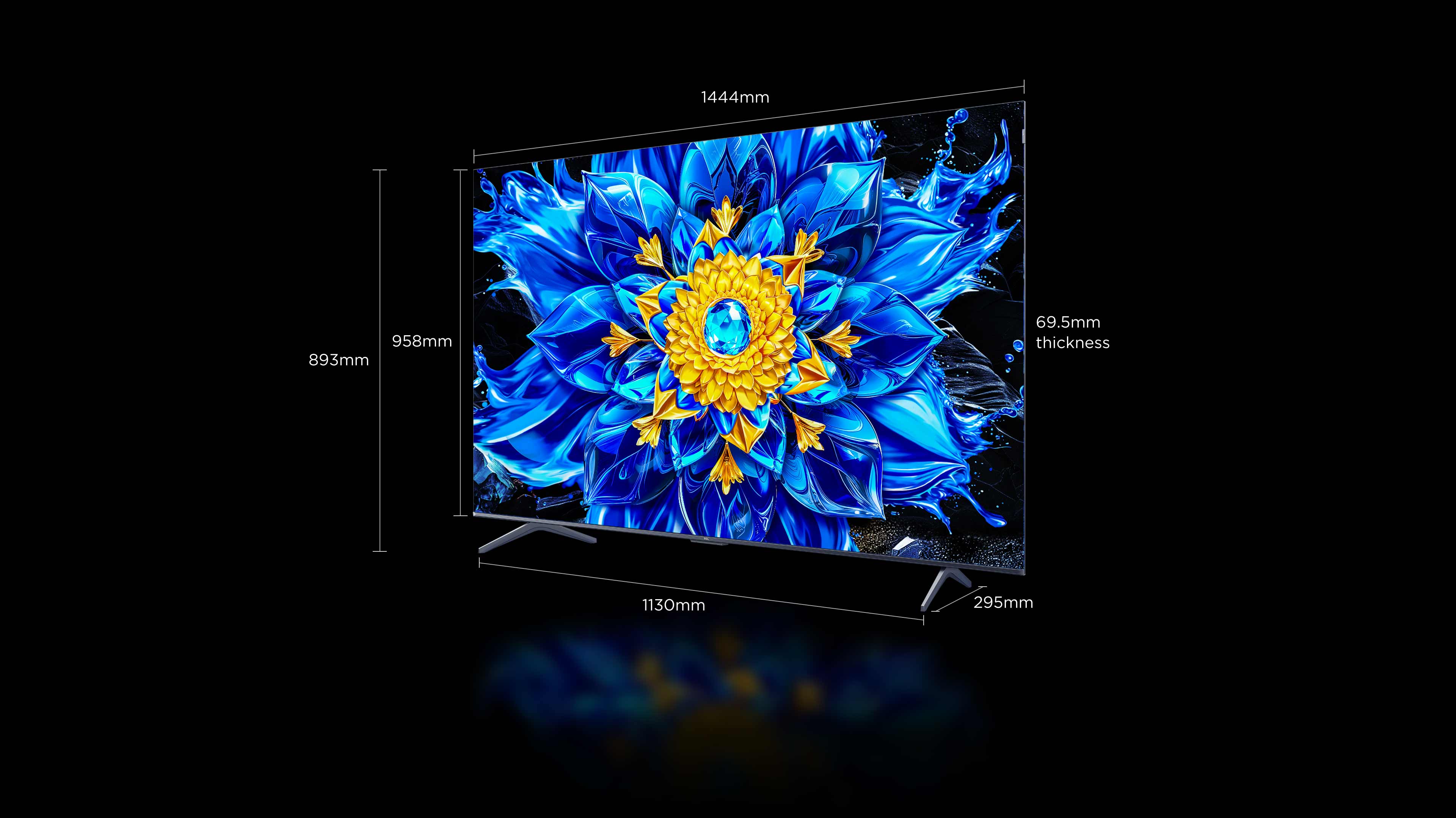 TCLTV C7K Premium QD-MiniLED TV Screen Size