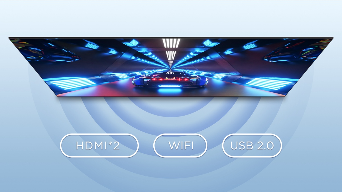 Connexion HDMI*2/WIFI/USB2.0 de S4500A TV
