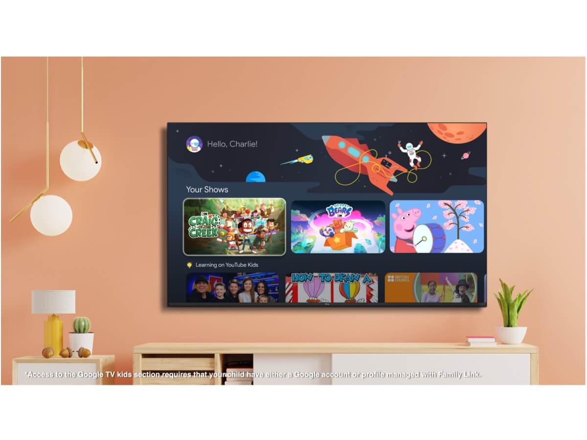 TCL S5400 TV for kid entertament