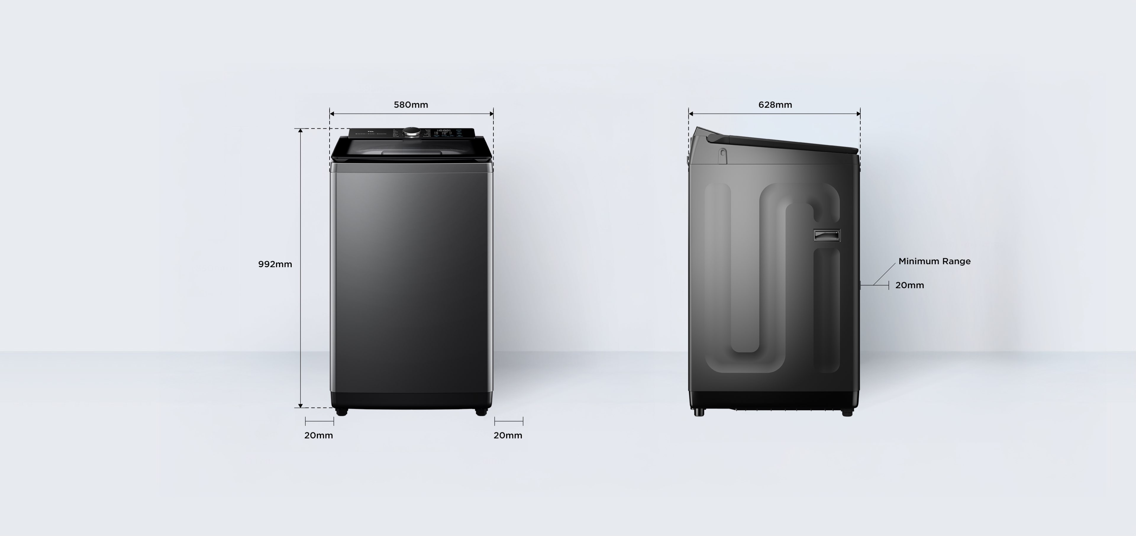 乐竟体育 P660 Washer Net Dimension 