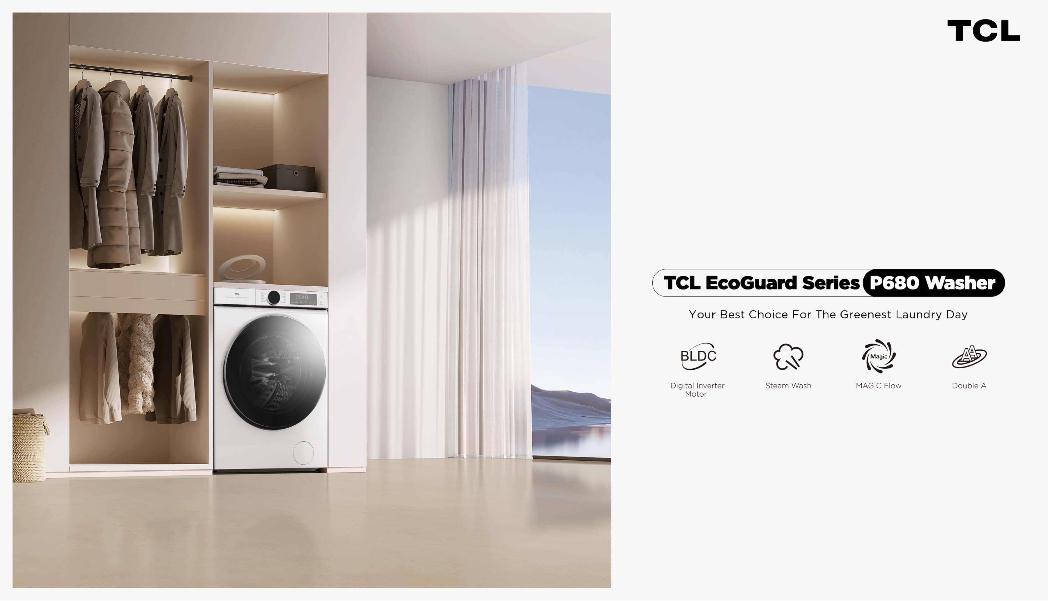 TCL EcoGuard Series P680 Washer