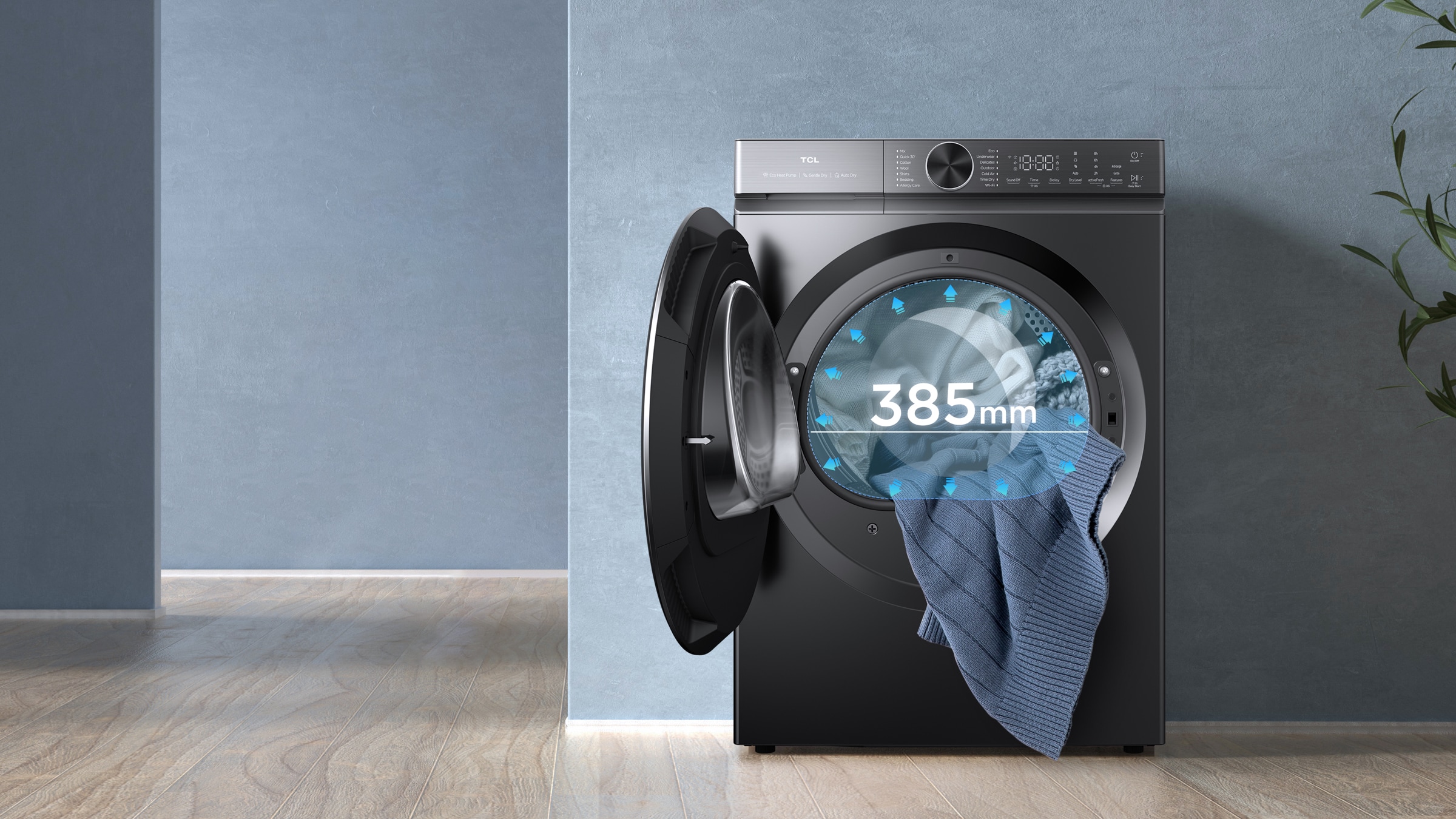 TCL S360 Dynamic Rinse™  Provides Rinsing for Truly Clean