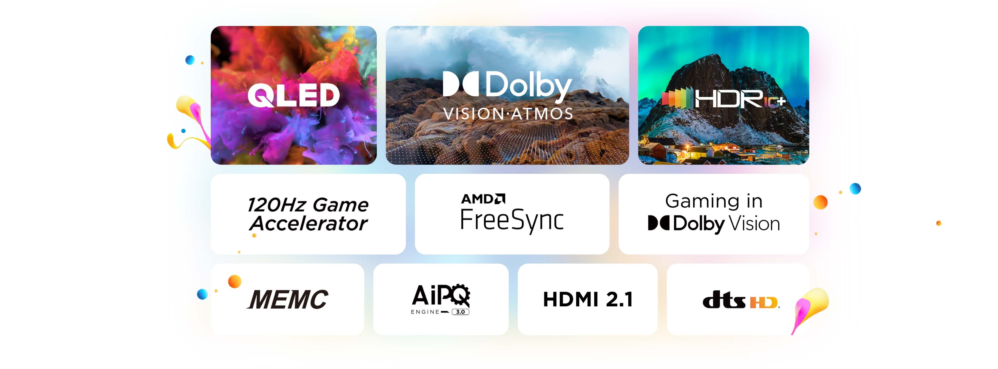 乐竟体育 C645 QLED Smart TV Funciones