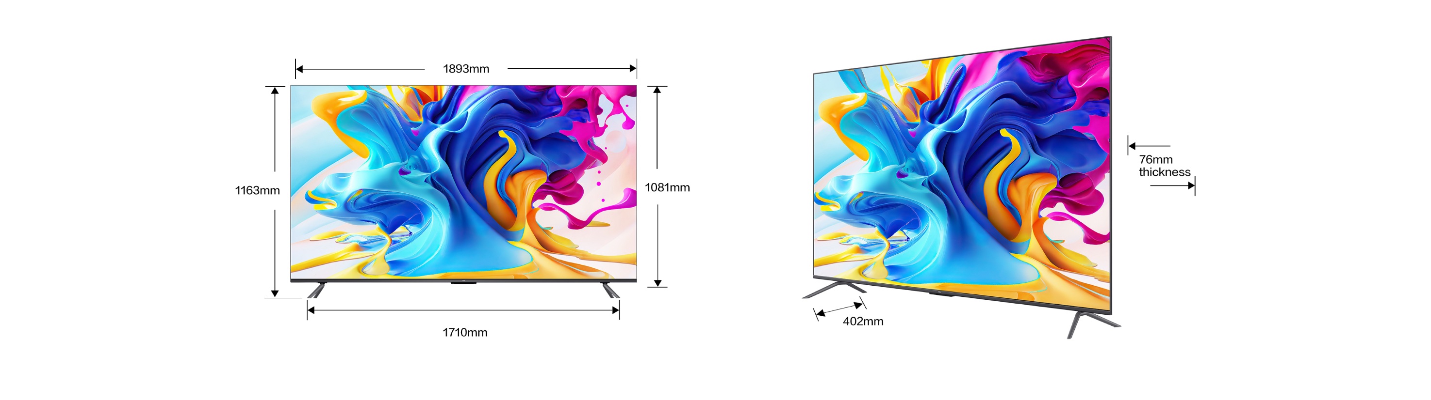 TCL C645 QLED TV tamaño de  85''