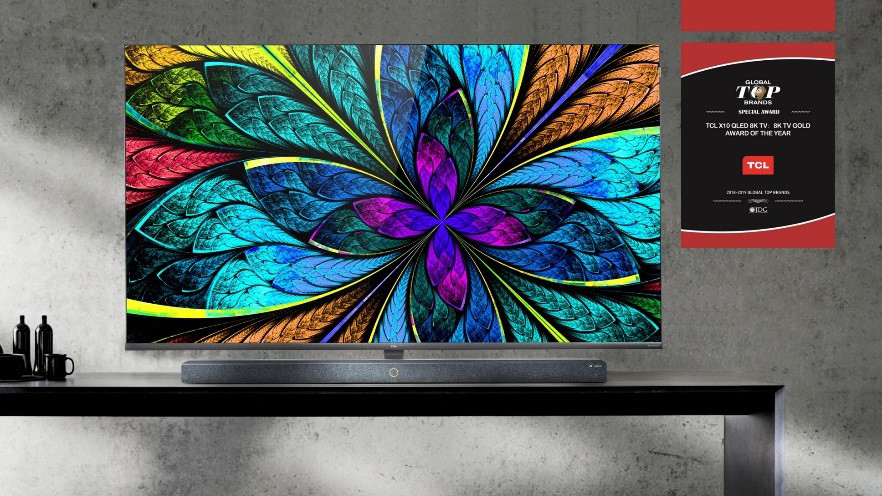 TCL X10 wins prestigious 8K TV award at CES 2019