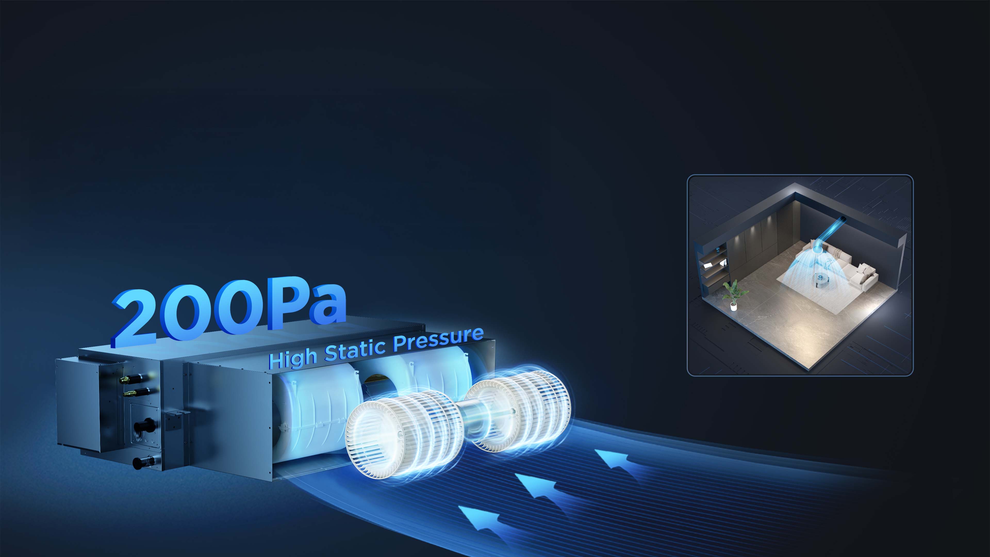 TCL Duct AC 200PA High Static Pressure  