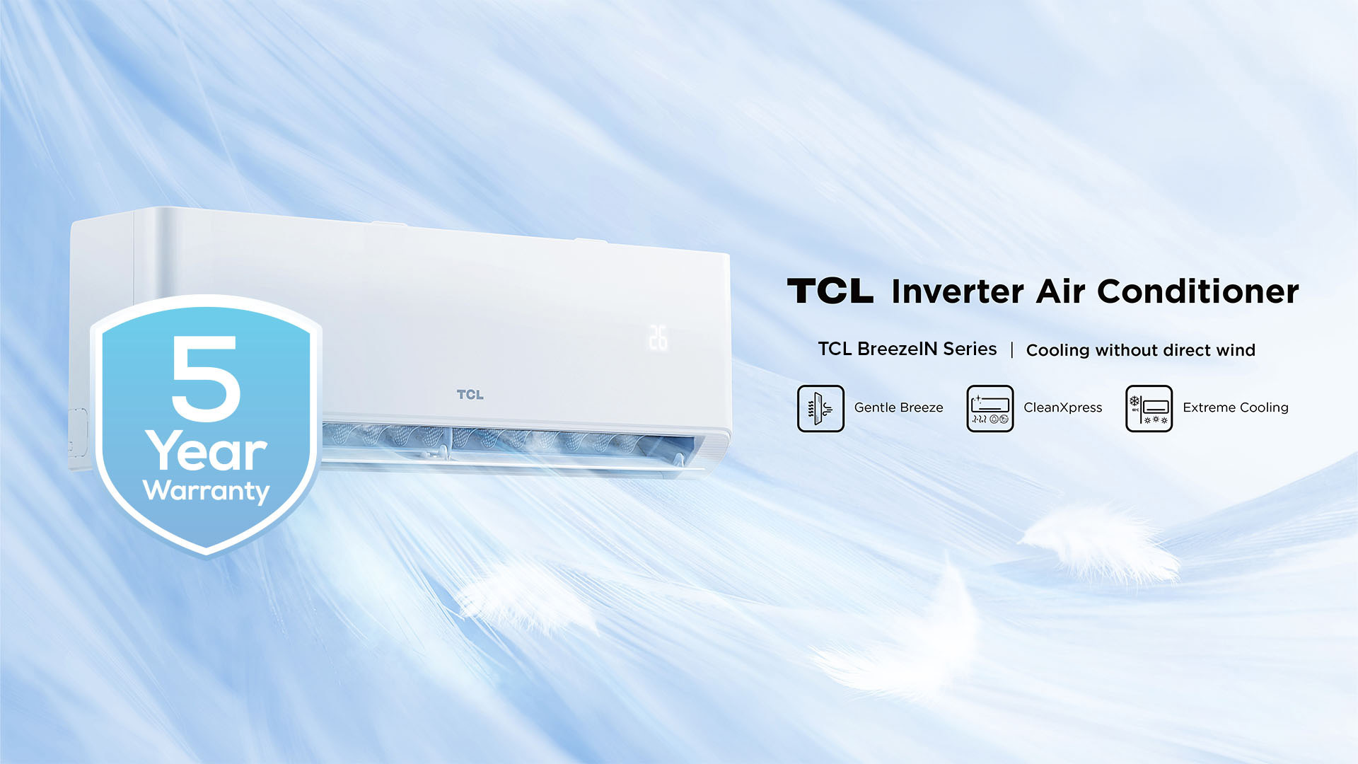 TCL Australia air conditioners with 5 year warranty for peace of mind