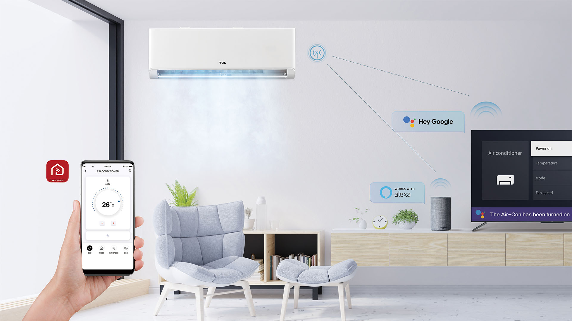 Control your air conditioner with an app with TCL Australia smart air conditioners