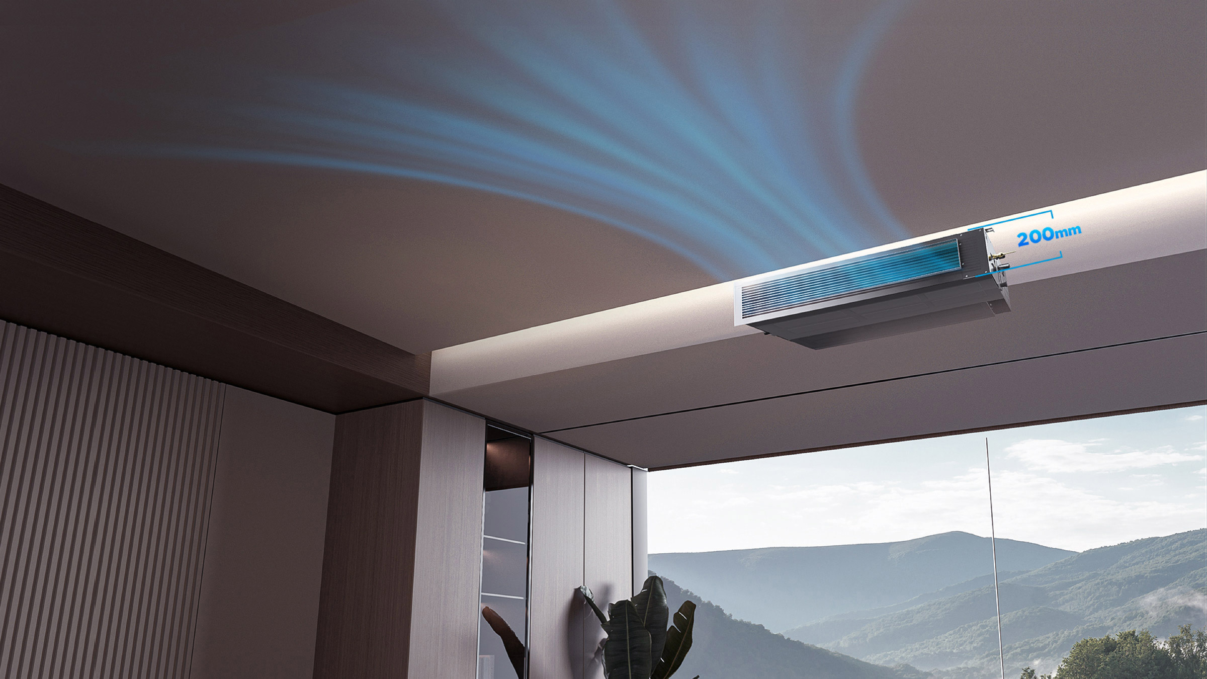 TCL Duct AC 200mm Ultra-thin Design