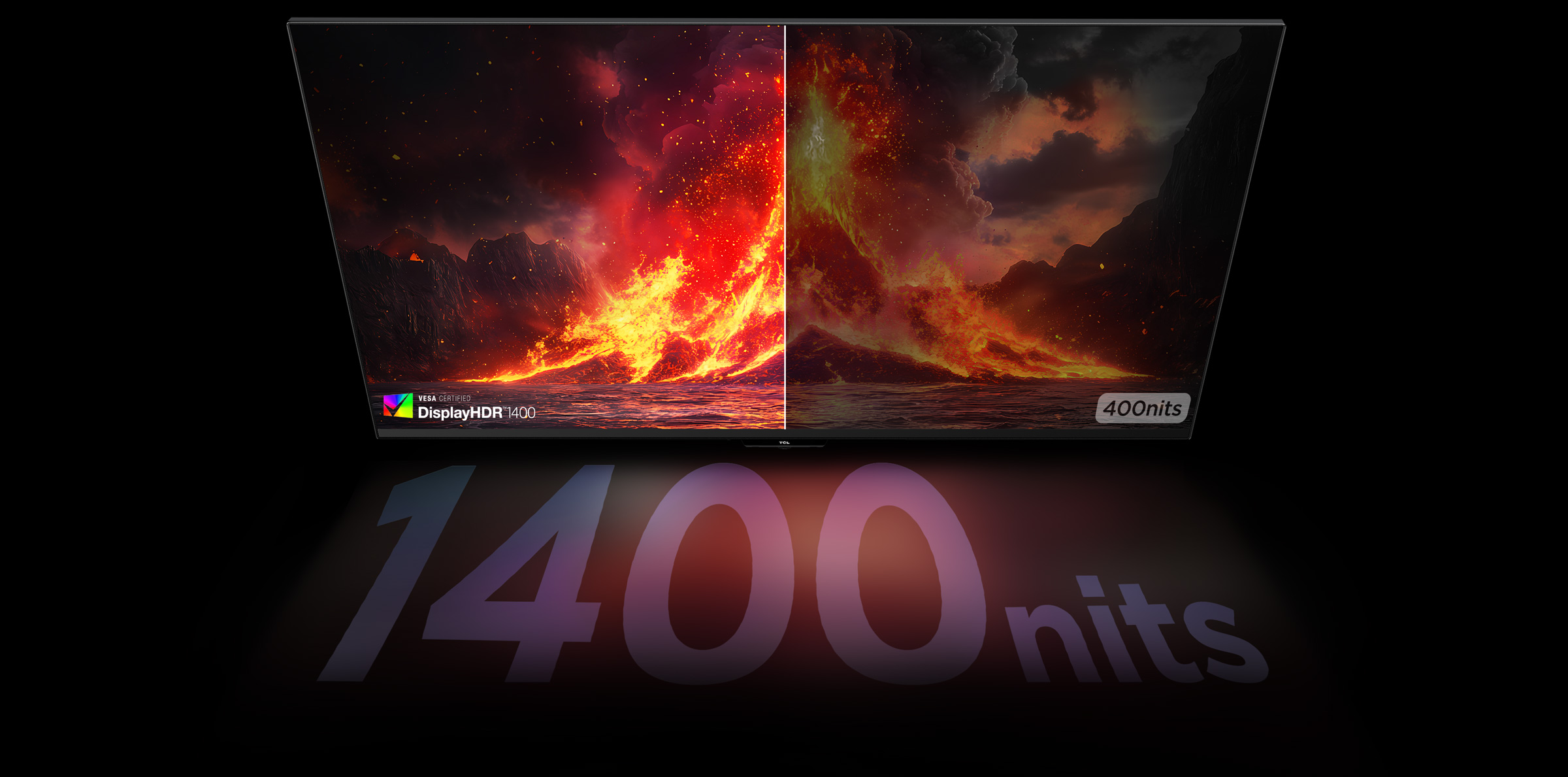 TCL 27R73Q Monitor 1600 nits high peak brightness