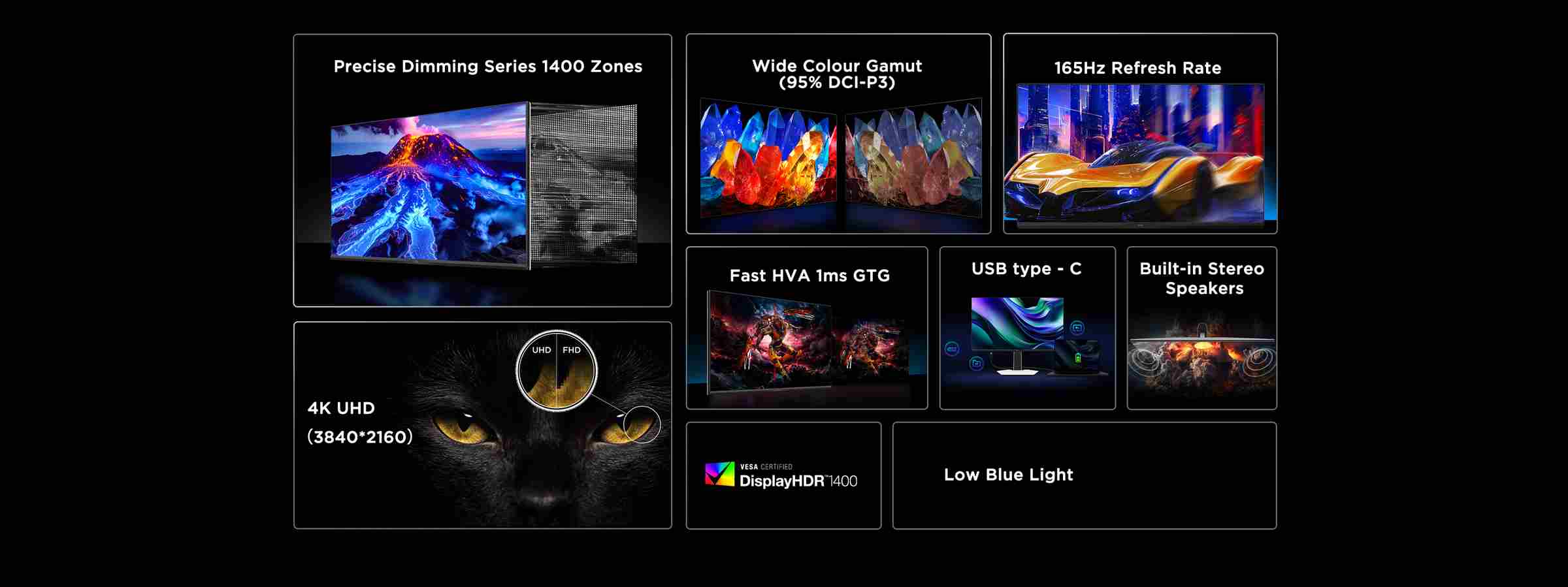 TCL 27R73Q HDR Professional Monitor Features