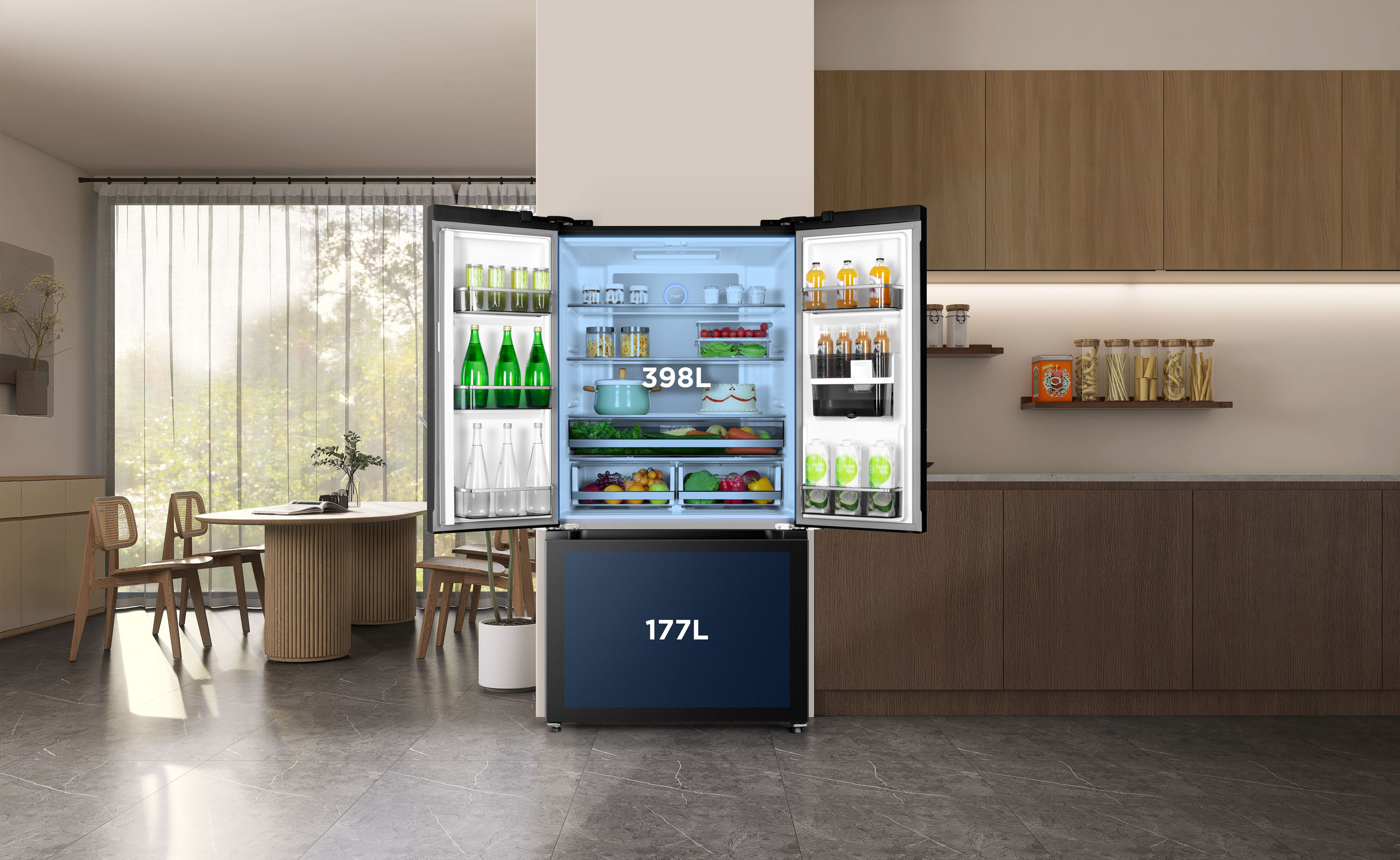 Room to Spare with our 575L of Smart Storage