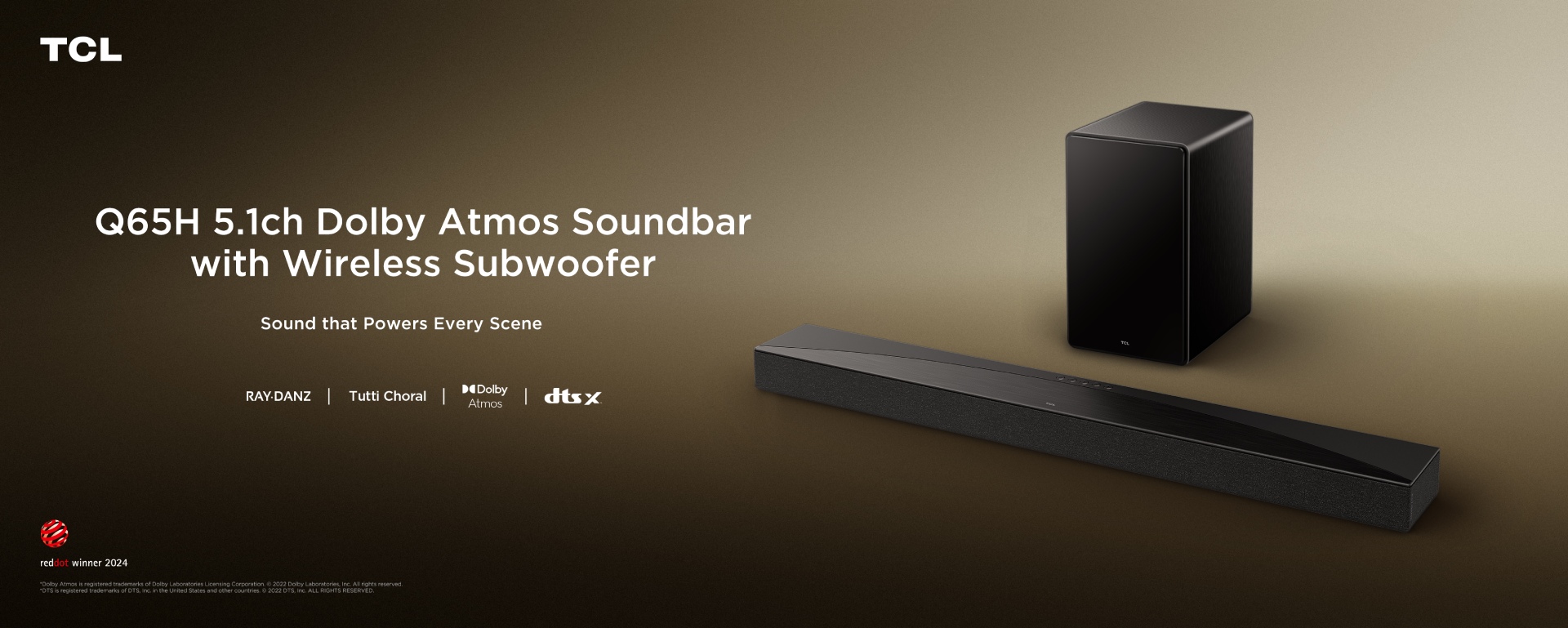 TCL Q65H 5.1ch High-end Home Theater Soundbar 