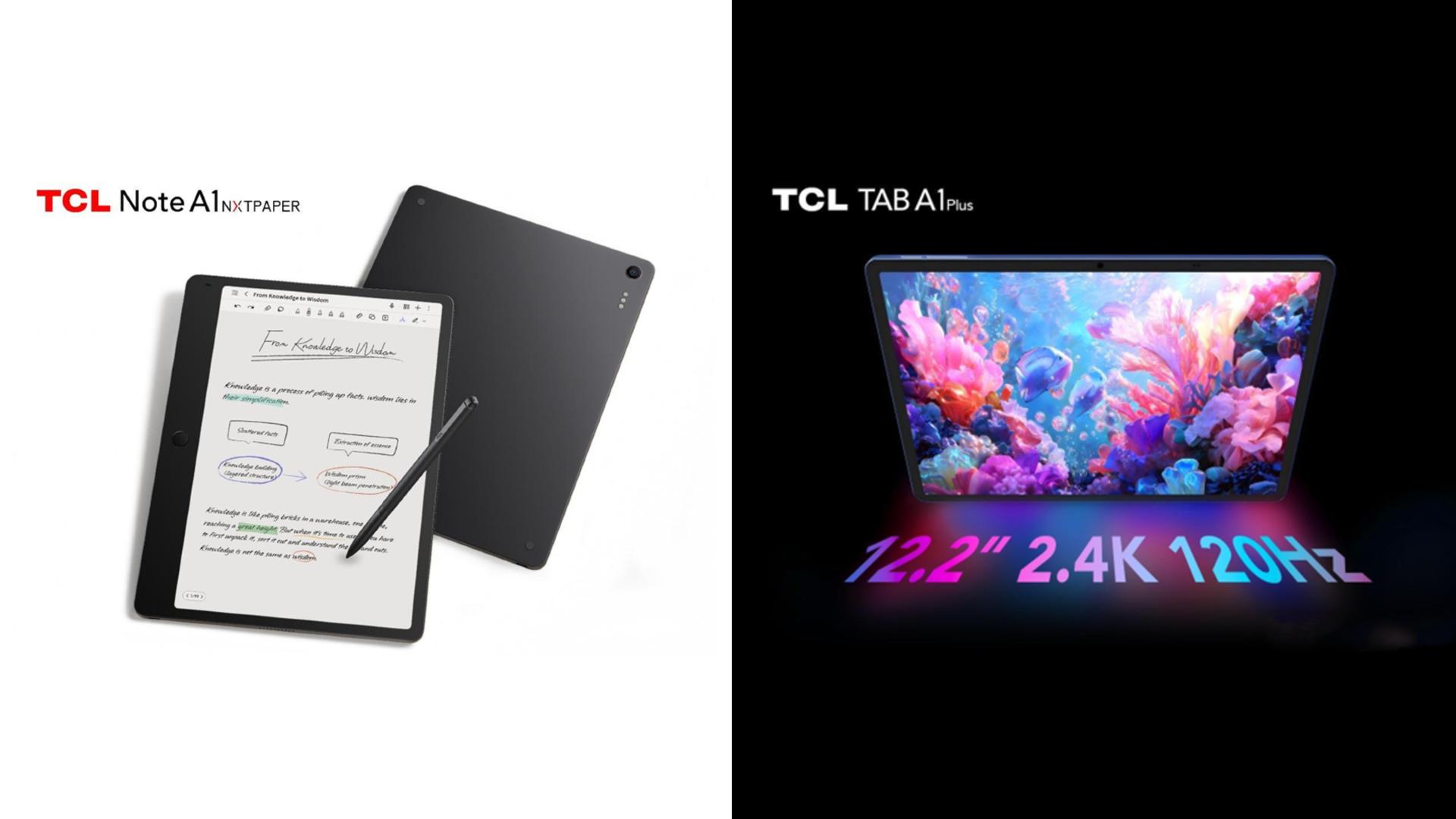 Novos tablets da TCL no MWC 2026