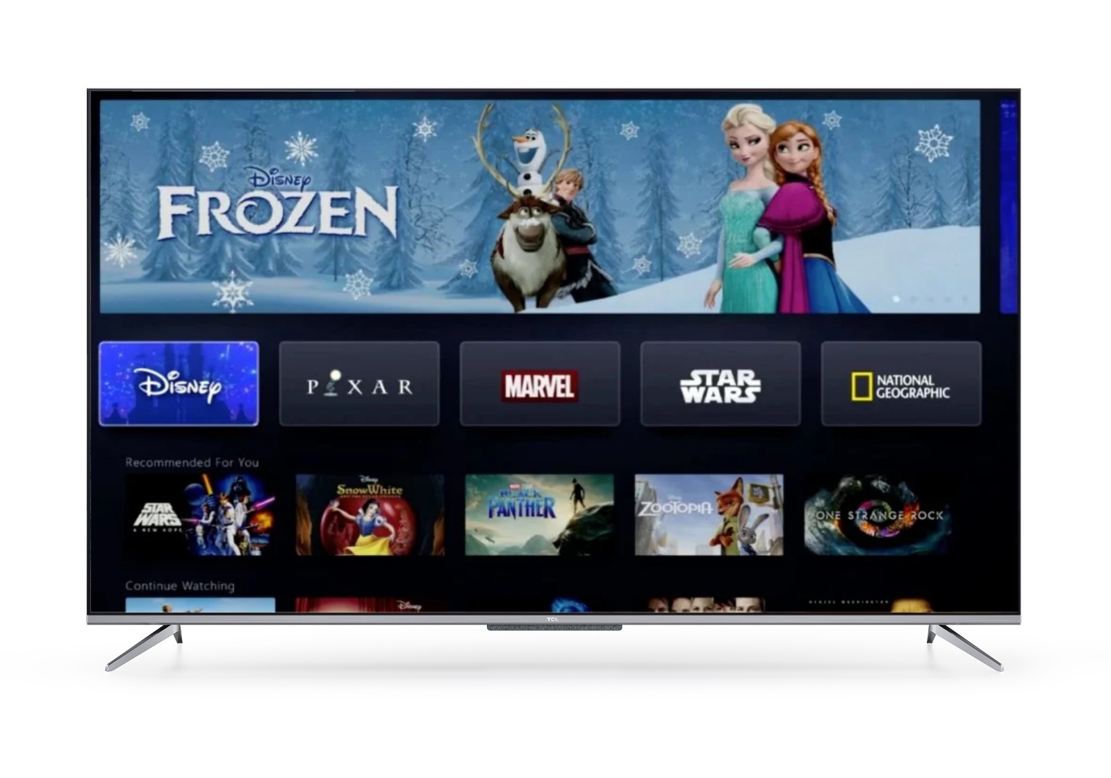 Aplicativo do Disney + nas Android TVs da TCL