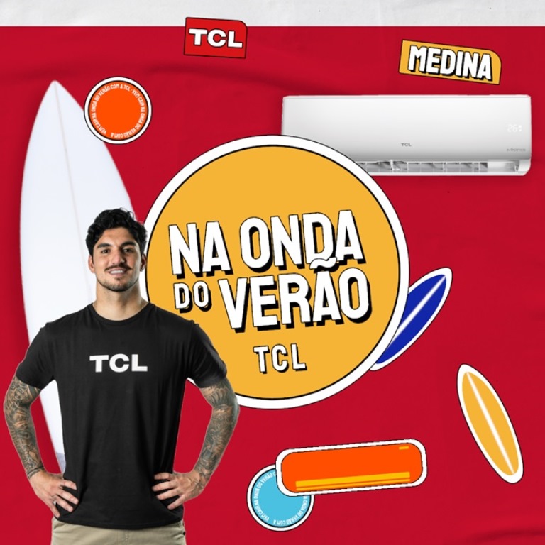 TCL anuncia promoção em parceria com Gabriel Medina